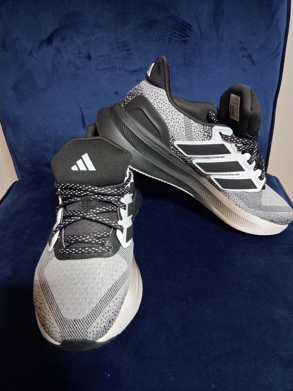 Adidas Ultra Boost Grey and Black Performance Running Sneakers